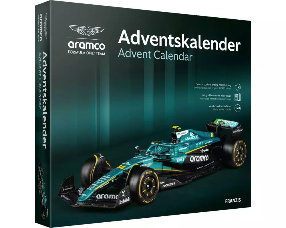 Franzis Aston Martin Aramco Formel 1 Adventskalender