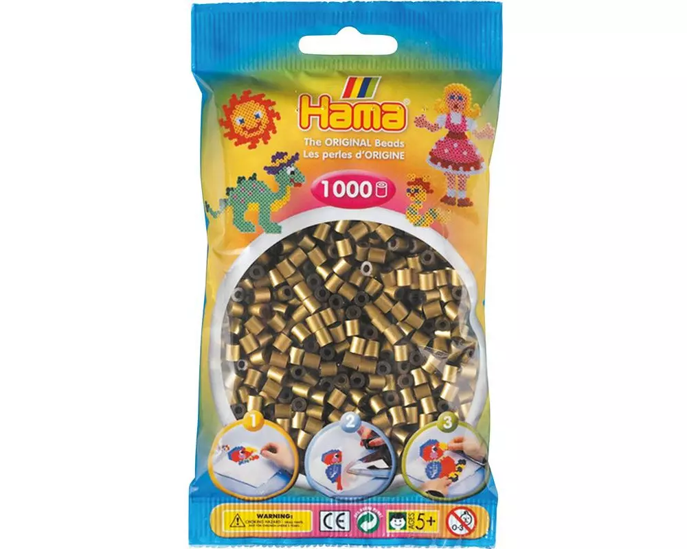 Hama Bügelperlen midi glanz, 1000 Stk. Blau