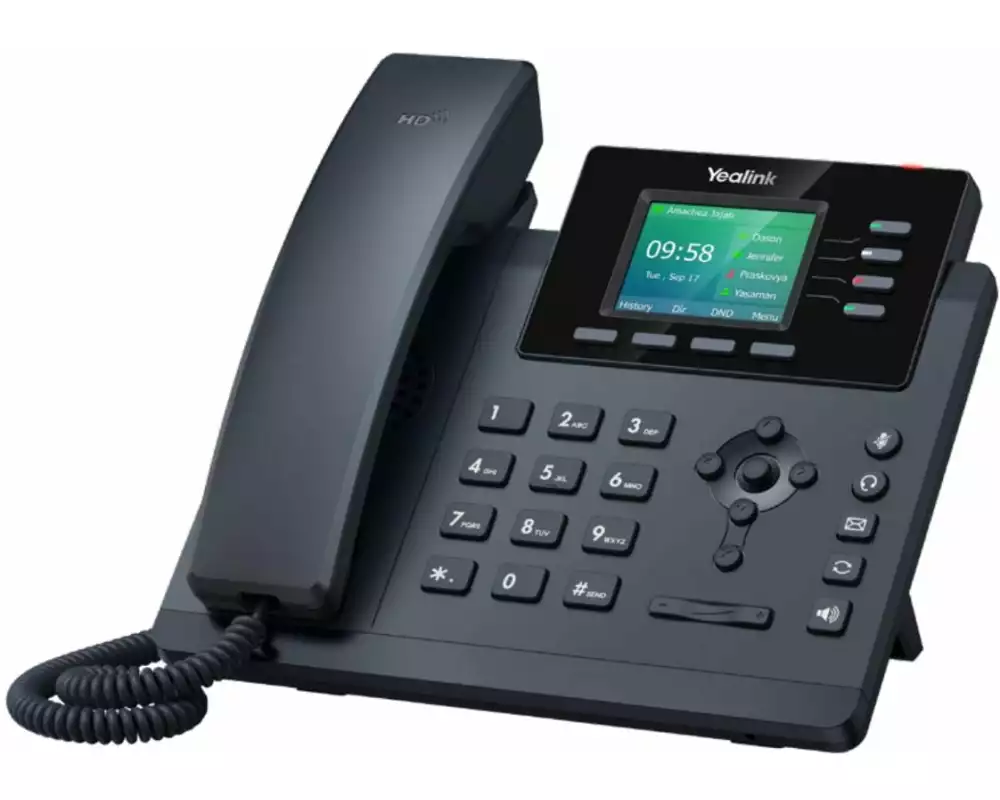 Yealink Tischtelefon T34W Schwarz