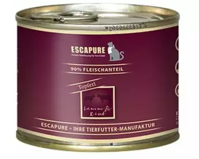 Escapure Nassfutter Topferl Lamm & Rind, 200 g