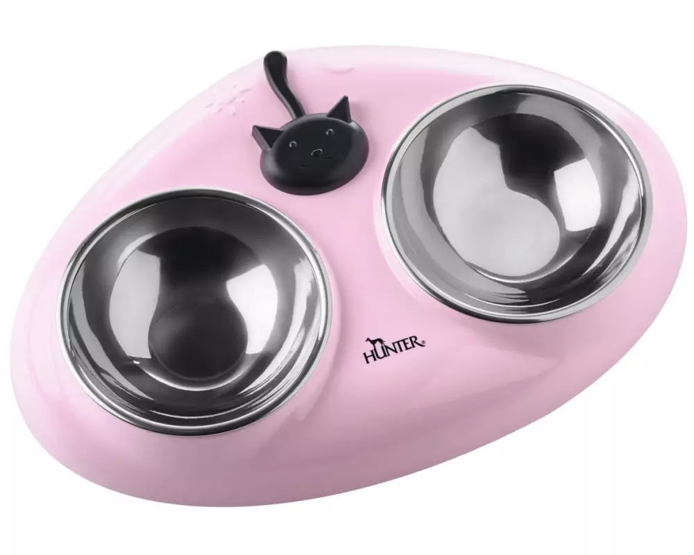 Hunter Melamin-Futterbar Moulins, 2 x 150 ml, Rosa