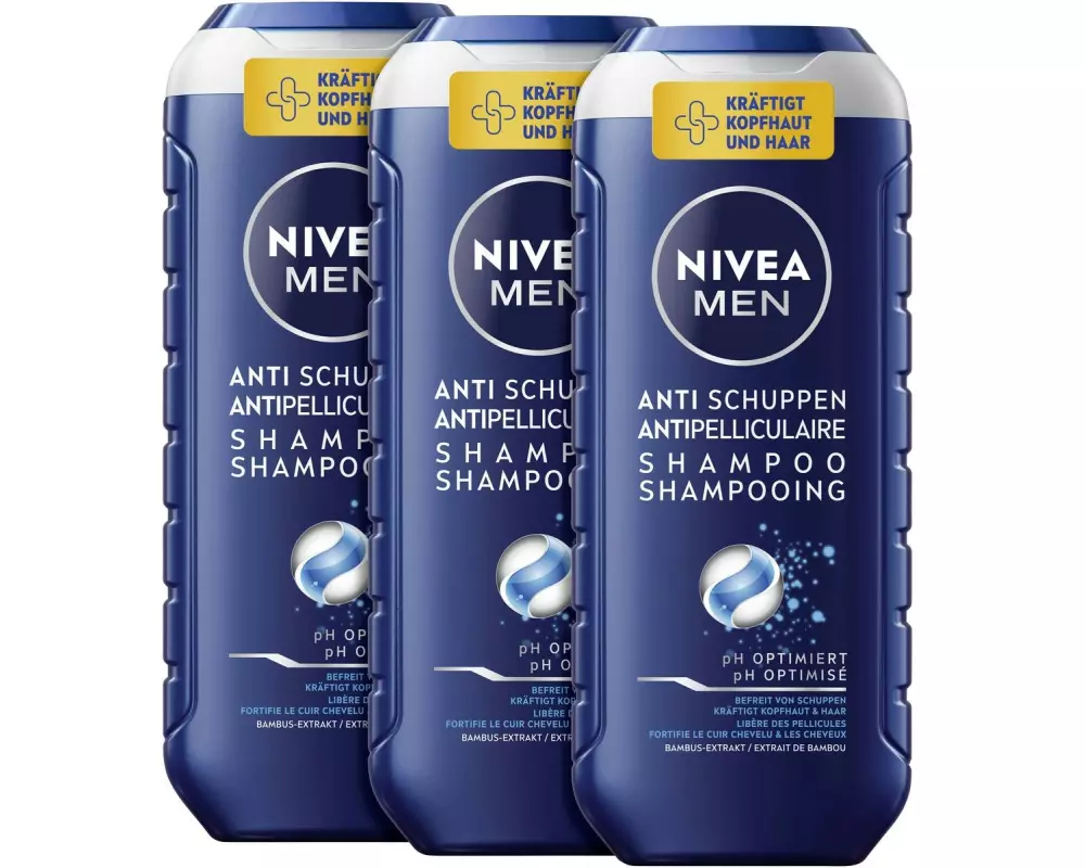 NIVEA MEN Anti-Schuppen pH-Optimal Shampoo TRIO 750 ml
