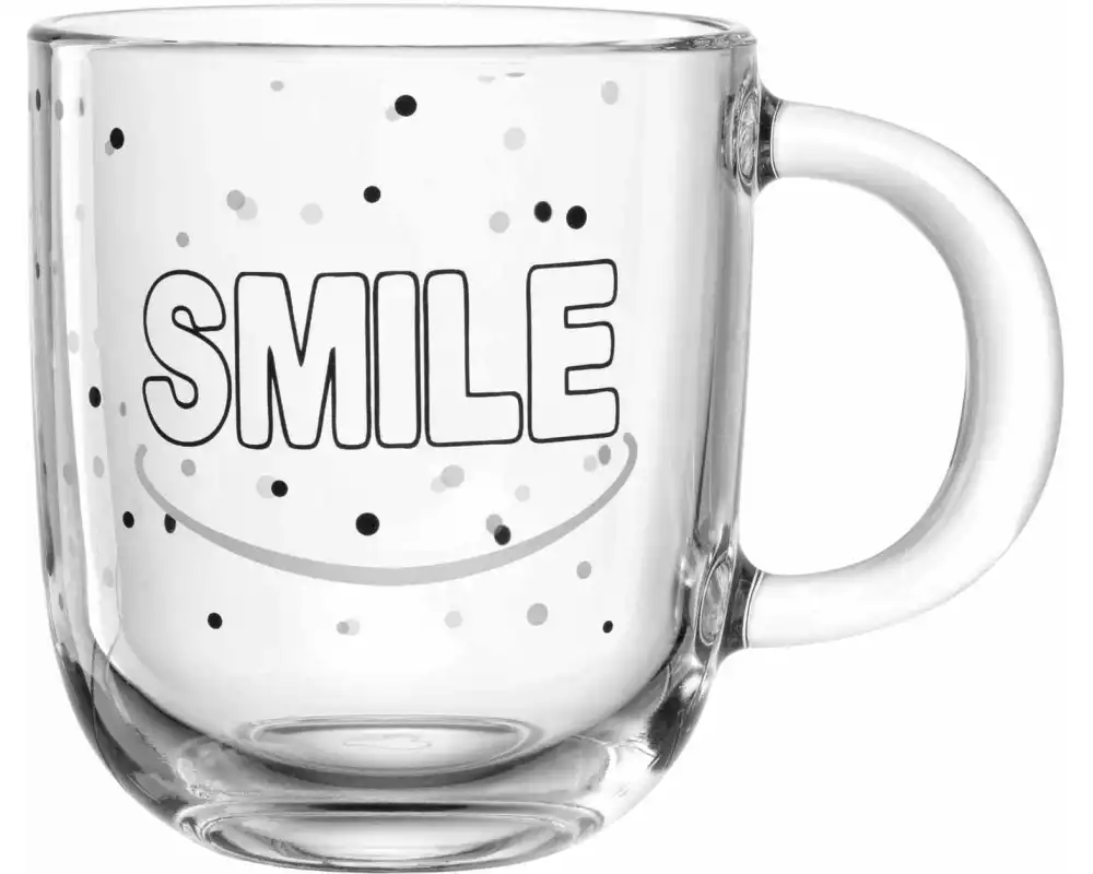 Leonardo Universaltasse Ufficio Smile 400 ml, 1 Stück, Transparent