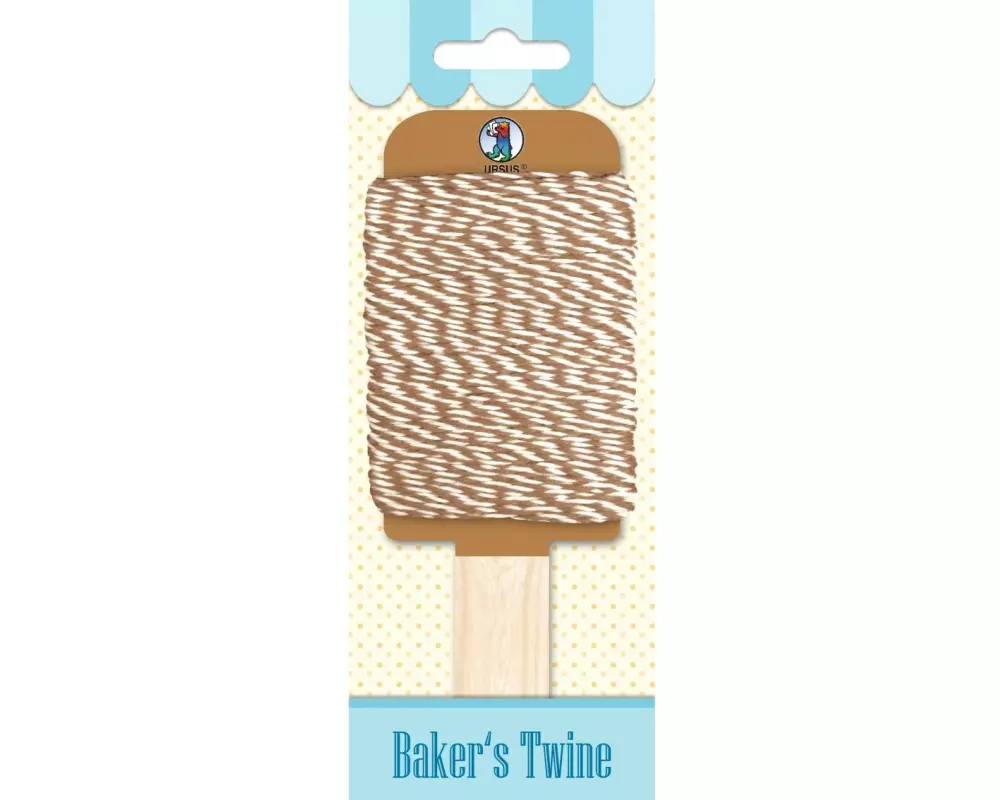 URSUS Kordelband Bakers Twine 1.1 mm x 15 m, Hellbraun