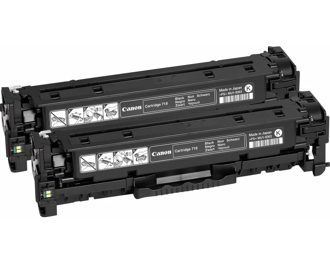 Canon 718 BK Toner black Std Capacity 3.400 pages 2x