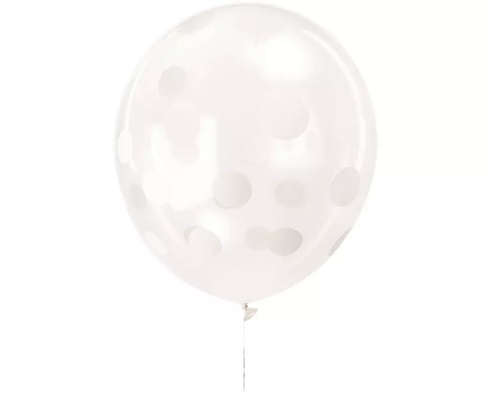 Rico Design Luftballon Ø 30 cm, 12 Stück, Transparent