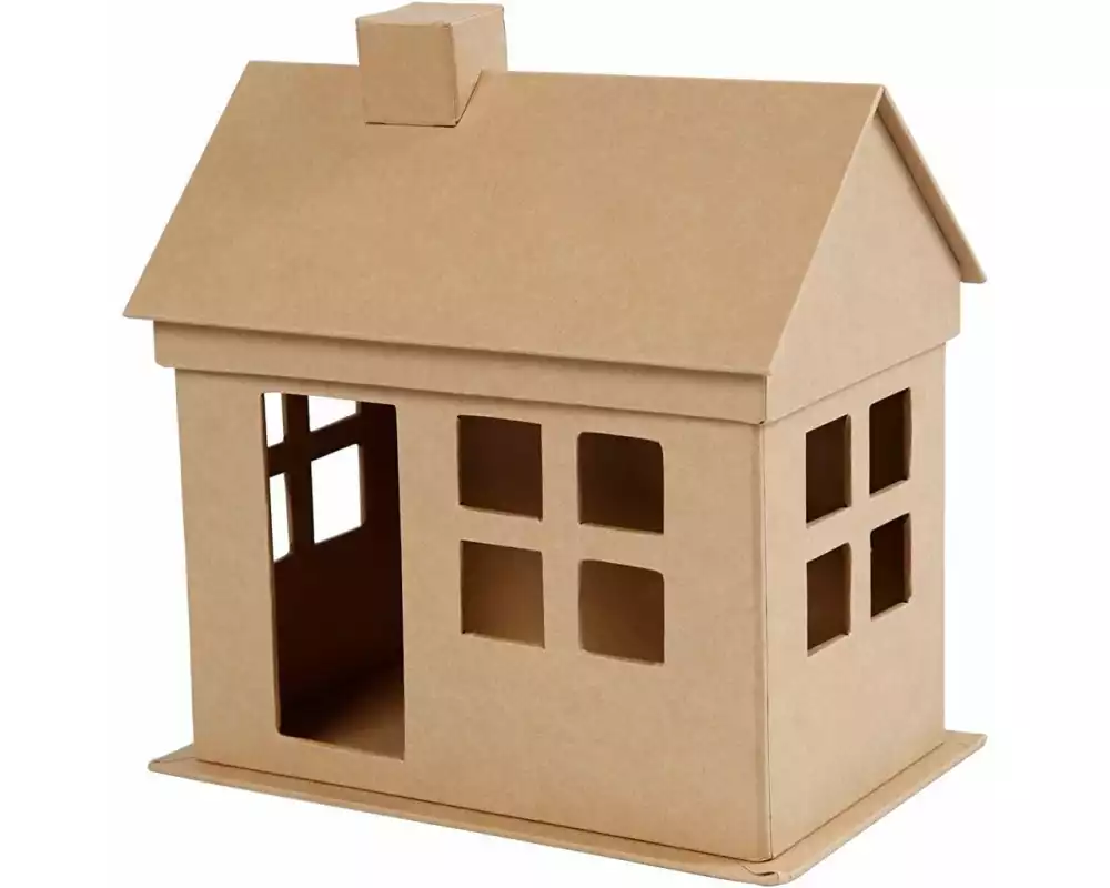 Creativ Company Papp-Haus 1 Stück, Braun