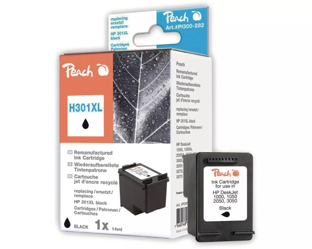 Peach Tinte HP Nr. 301XL (CH563EE) Black