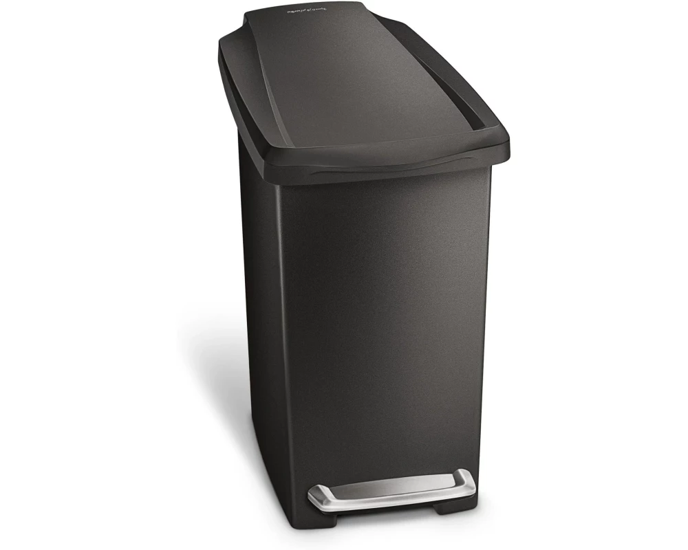 Simplehuman Treteimer Slim Step Can 10 l Schwarz