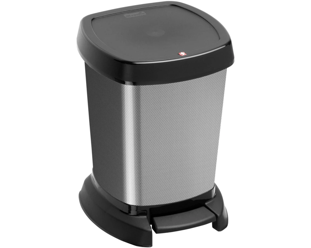 Rotho Kosmetikeimer Paso 6 l, Carbon metallic