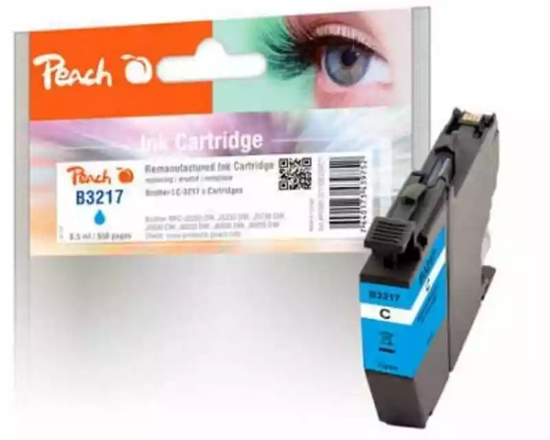 Peach Tinte Brother LC-3217 Cyan