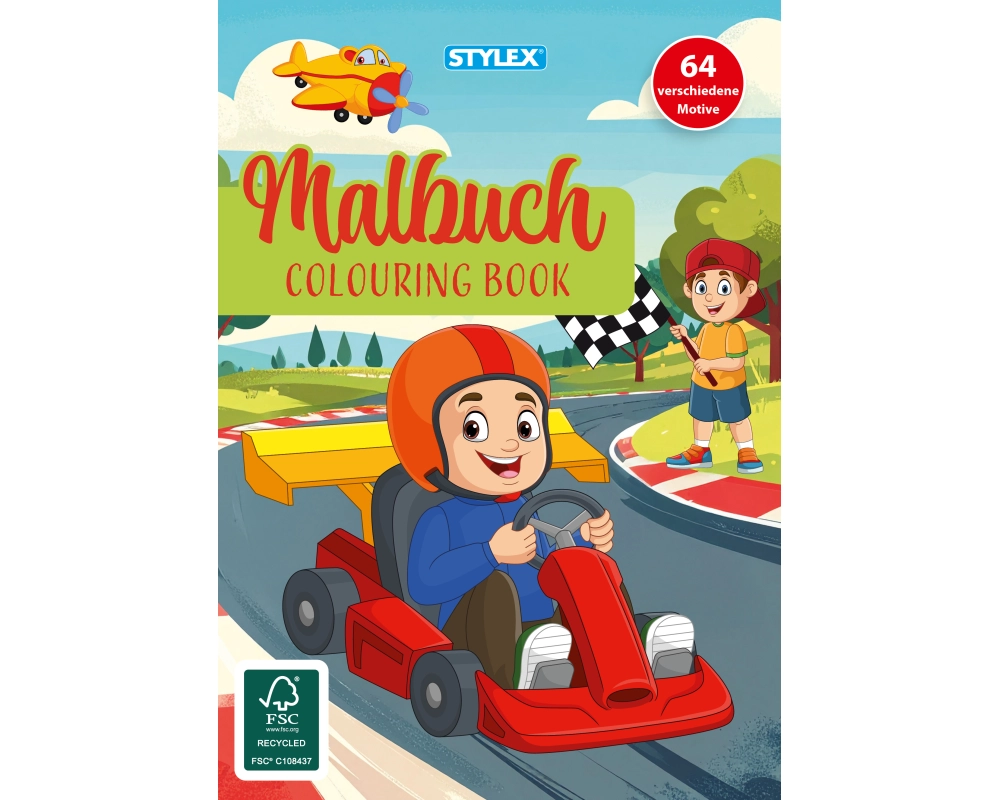 STYLEX Malbuch A5 77144 assortiert 64 Seiten