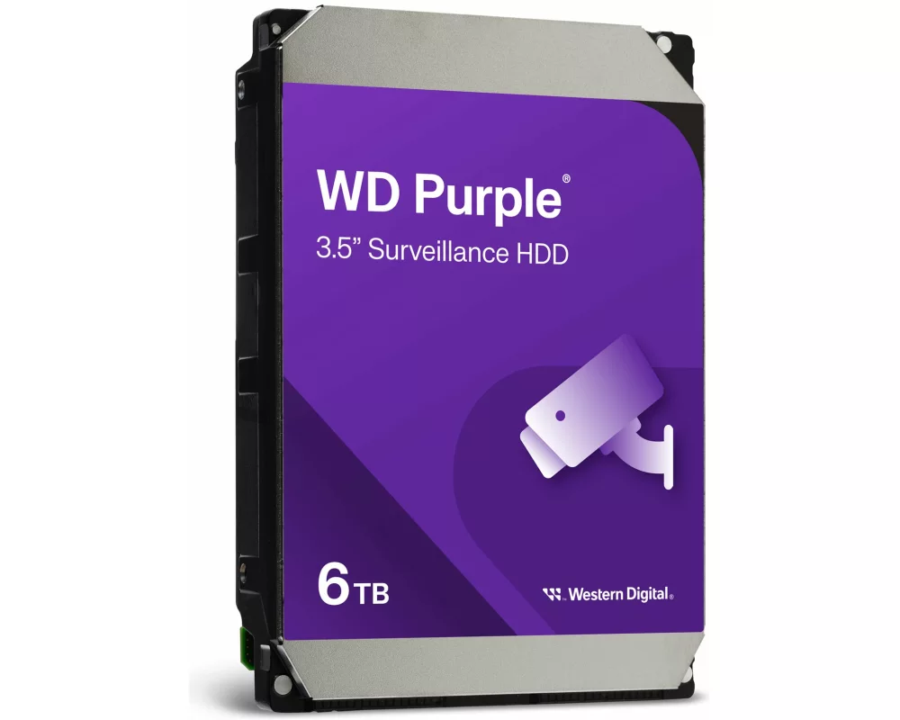 WD Purple, 6TB, SATA, HDD, 3.5inch, internal, 256MB, Cache