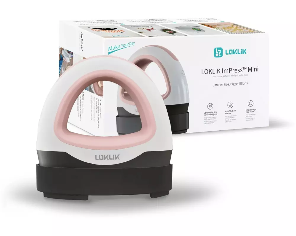 LOKLIK Transferpresse Mini Zartrosa