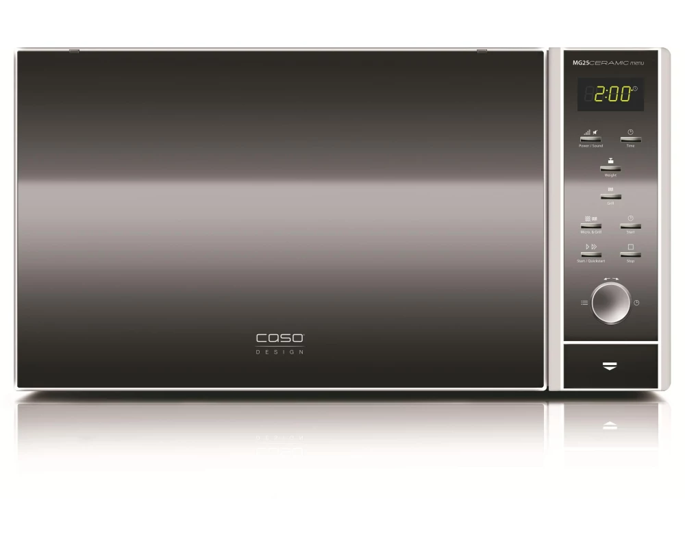 Caso Mikrowelle MG25 Ceramic Menu Schwarz