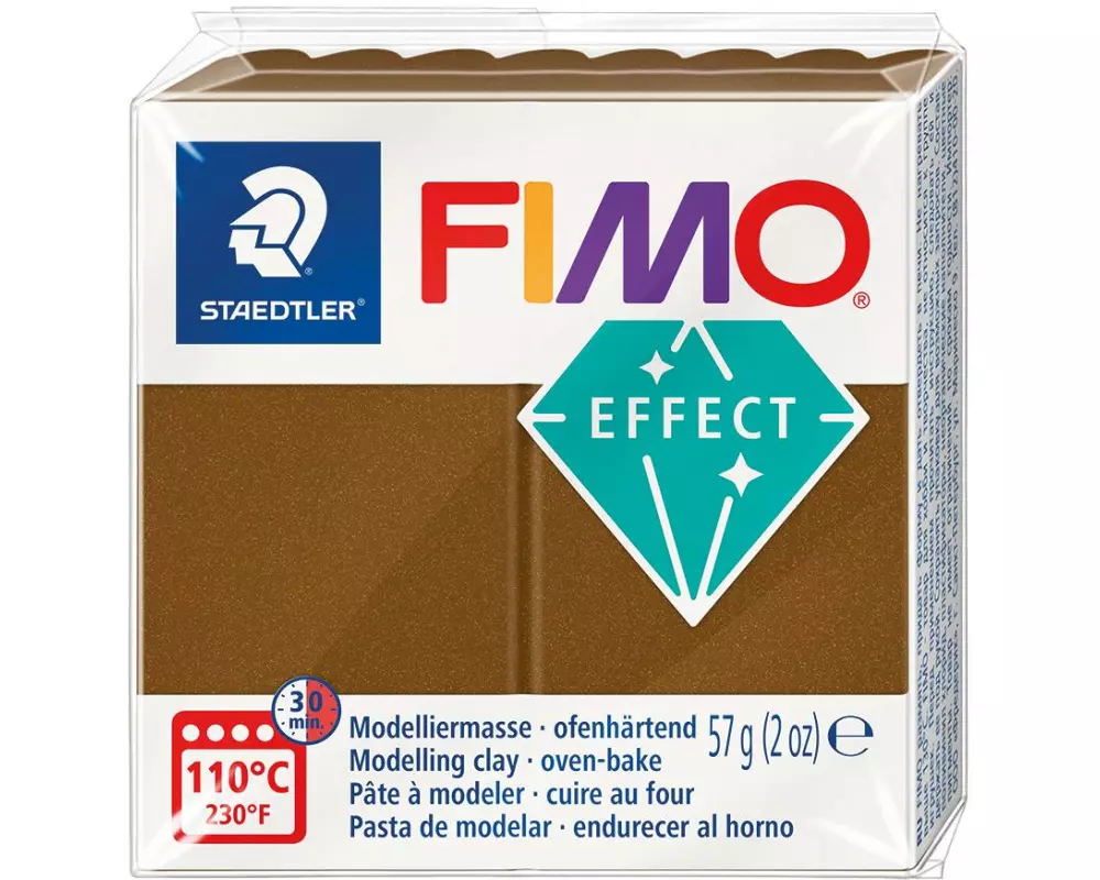 Fimo Modelliermasse Fimo effect 57g Bronze metallic