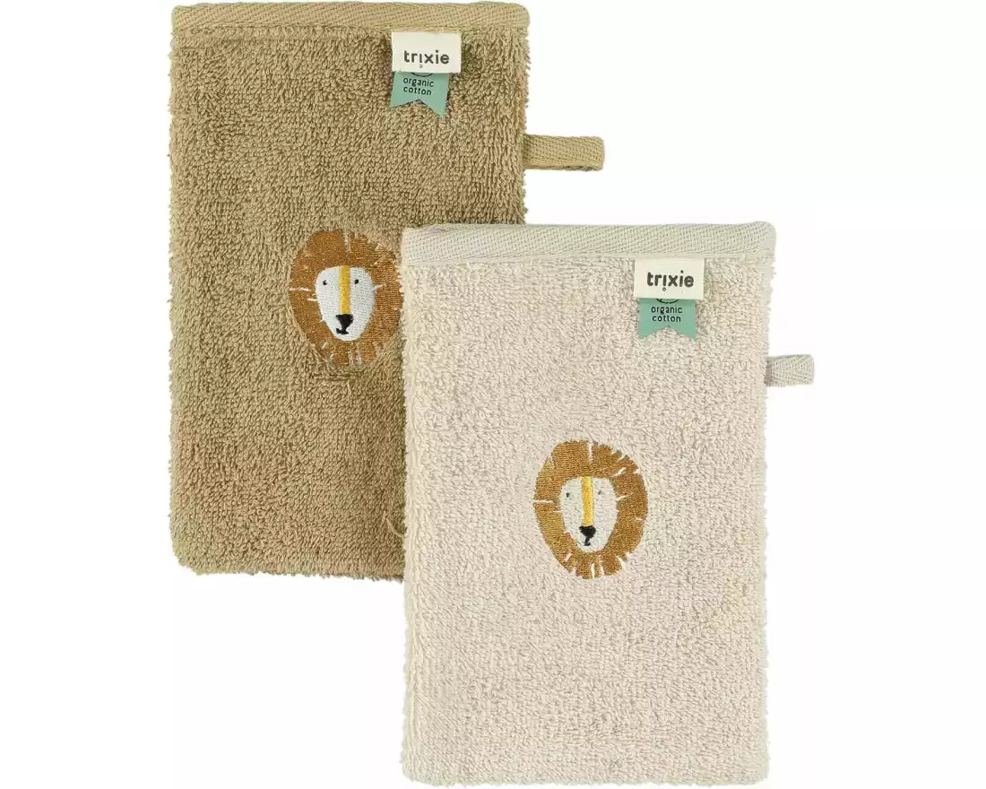 Trixie Baby-Waschhandschuh 2er Set, Löwe Aura