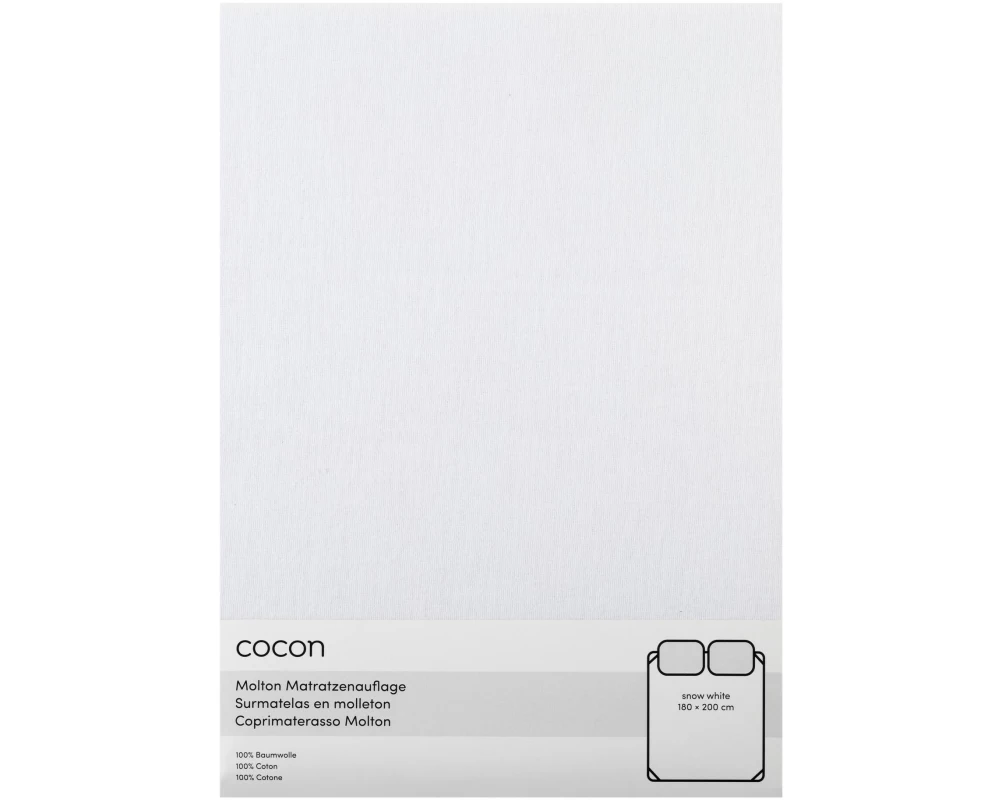 COCON Fixmolton 180 x 200 cm, Weiss