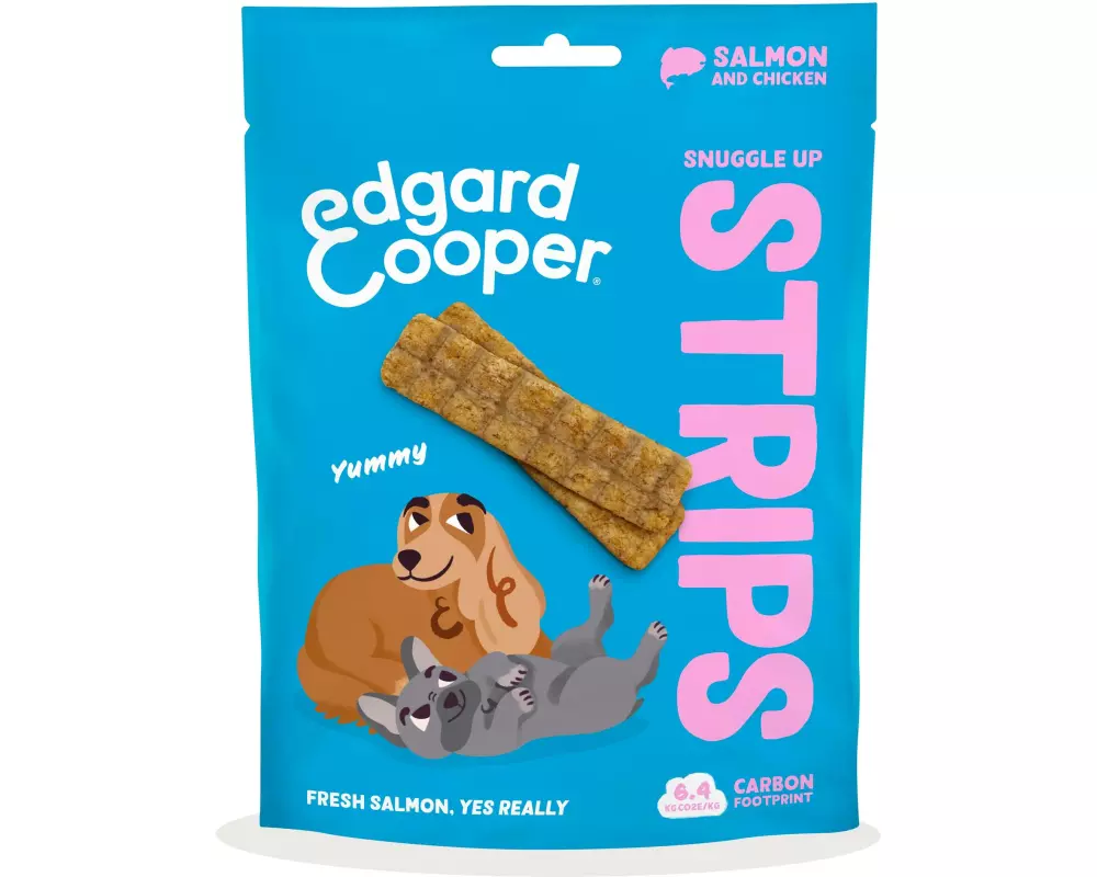 Edgard & Cooper Snack Strips Lachs und Huhn 75 g