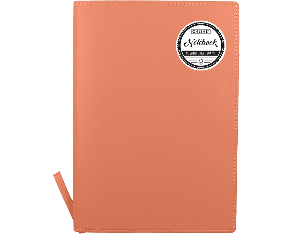 ONLINE Notizbuch Soft Cover A5 16003 apricot, liniert 80 Blatt