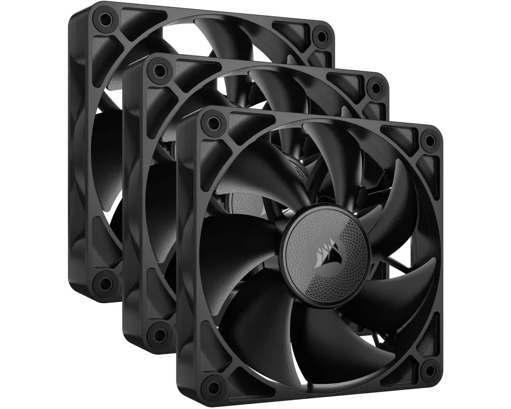 Corsair PC-Lüfter iCUE LINK RX120 Schwarz, 3er Starter-Kit