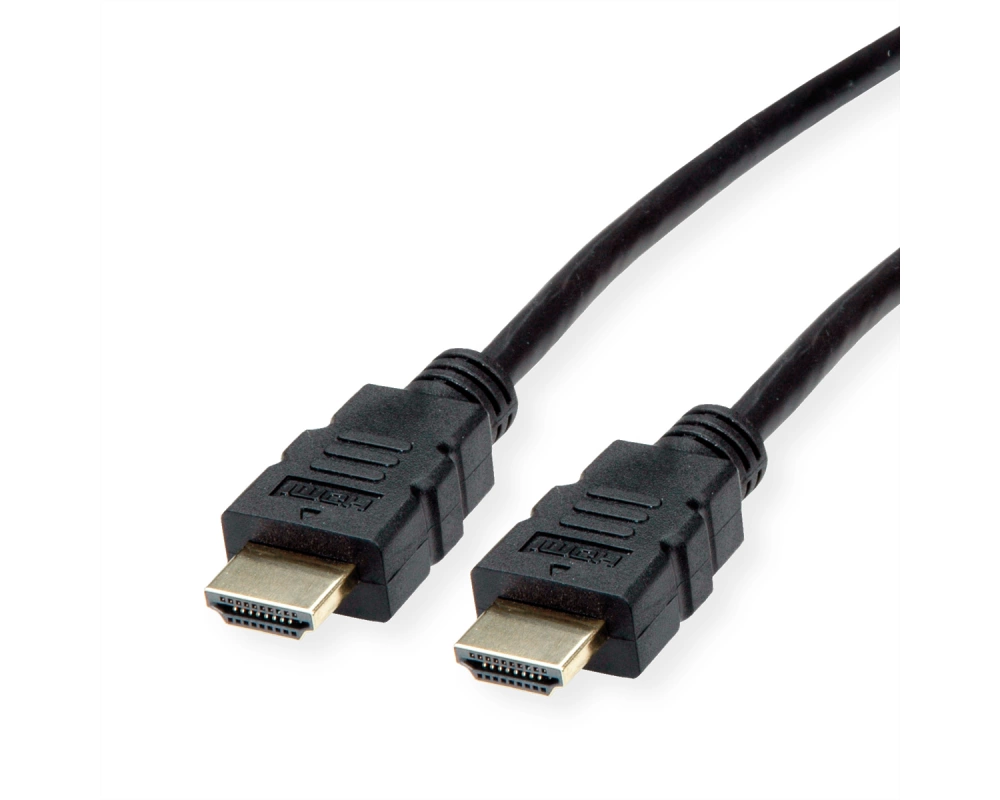 ROLINE HDMI High Speed Kabel mit Ethernet, TPE, schwarz, 1,5 m
