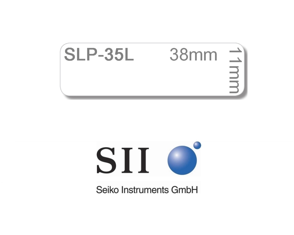 SEIKO Mehrzweck-Etiketten 11x38mm SLP-35L weiss, schmal, DIA 300 Stück