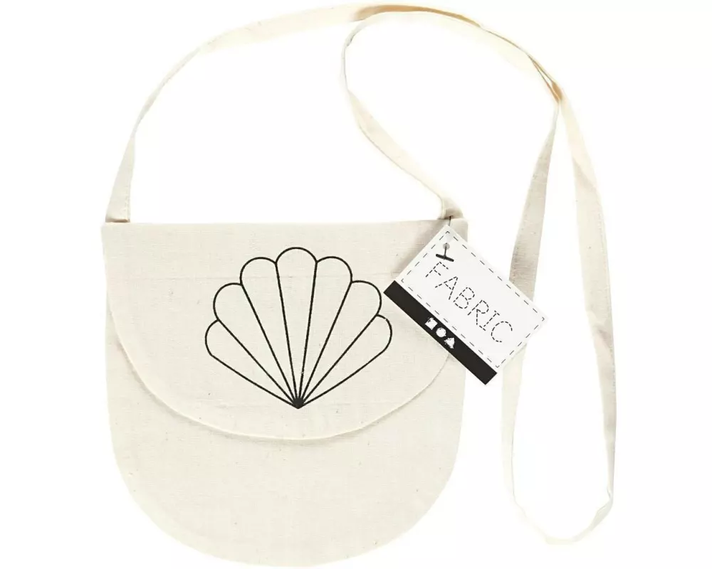 Creativ Company Brustbeutel 15 x 14 cm, Natur, Muschel, 1 Stk.