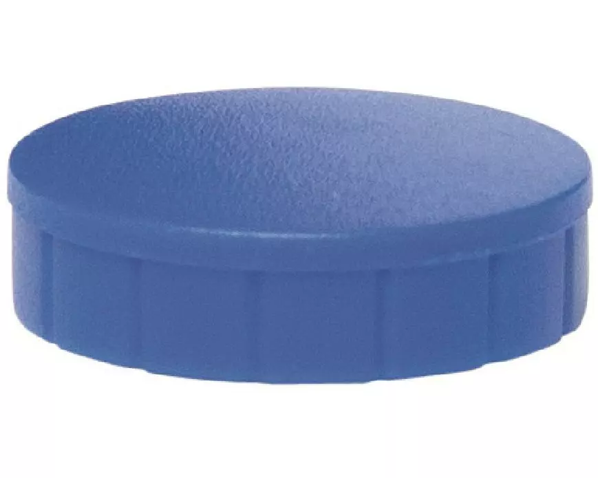 Maul Haftmagnet Solid Ø 24 mm, 600 g, Blau, 10 Stück