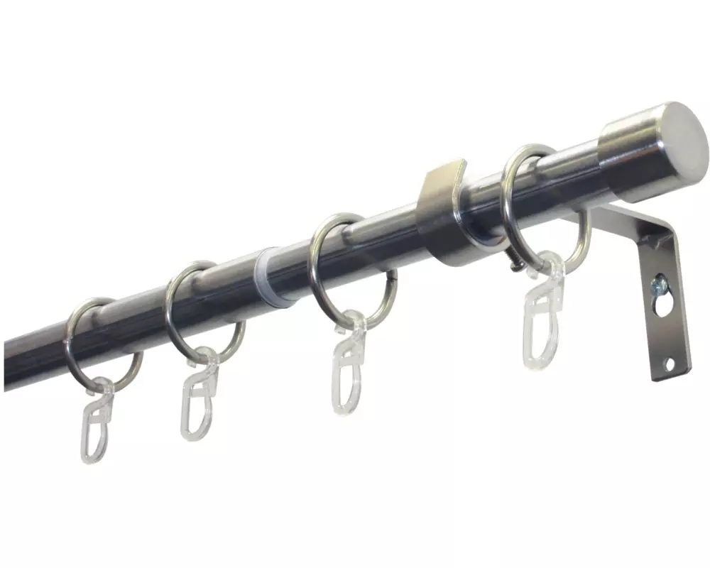 Gardinia Vorhangstange Set Cap 120 - 190 cm