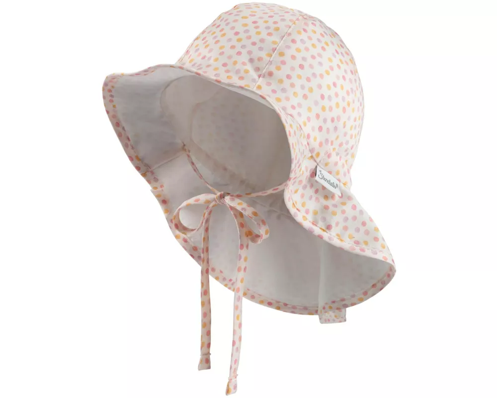 Sterntaler Sonnenhut mit Nackenschutz Punkte Ecru Gr. 51