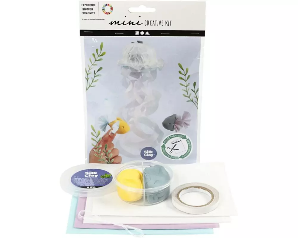 Creativ Company Bastelset Mini Qualle Und Fisch 4-teilig