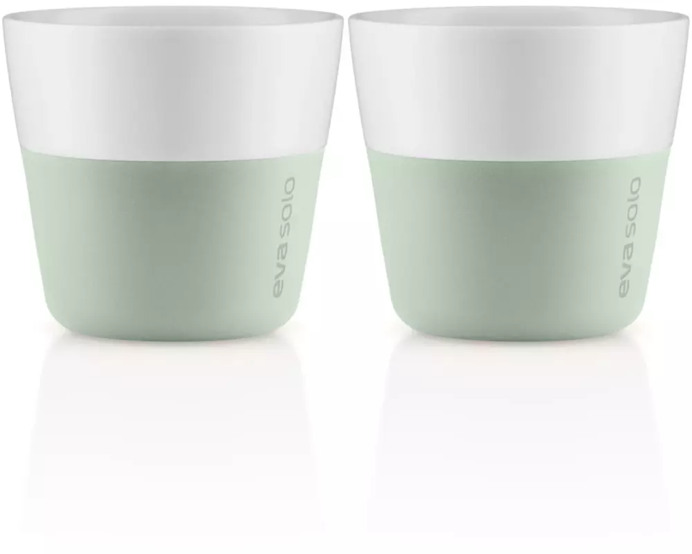 Eva Solo Kaffeebecher 230 ml, 2 Stück, Grün/Weiss