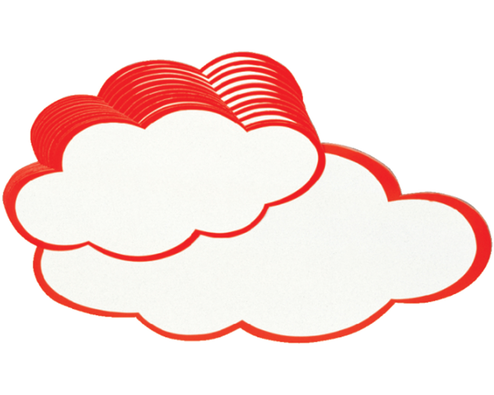 BEREC Karton Wolken 37x62cm 550.003 20 Stück