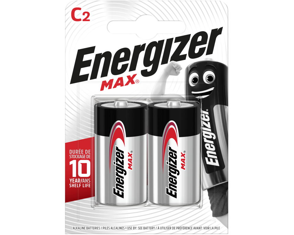ENERGIZER Batterien Max C 1.5V E302306701 2 Stück