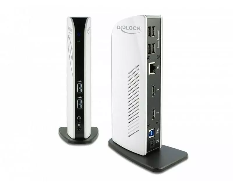 Delock Dockingstation USB-A/C – USB/LAN/2xHDMI Full-HD