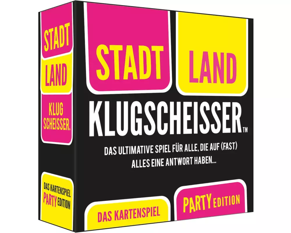 Kylskapspoesi AB Kartenspiel Stadt Land Klugscheisser Party Edition -DE-