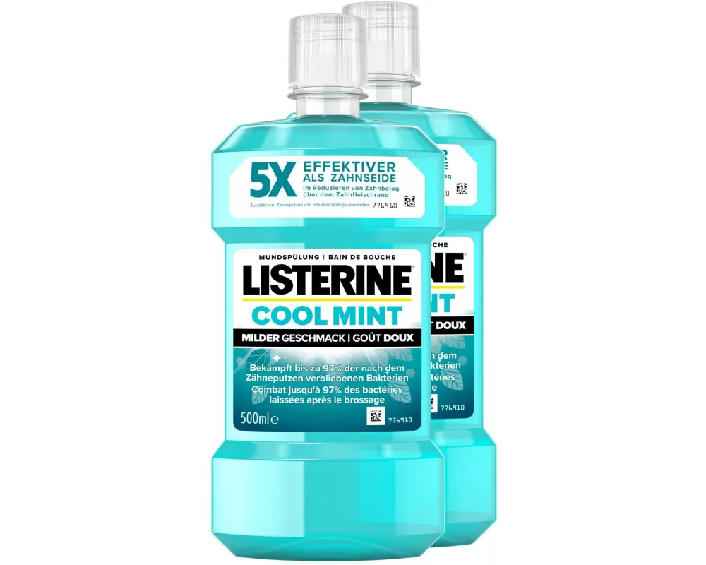 Listerine Mundspülung Cool Mint mild 2 x 500 ml
