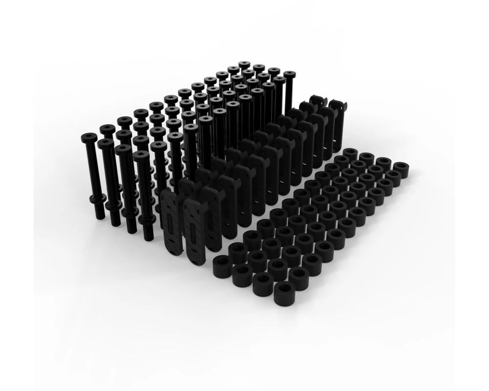 Patchbox Kabeldurchführung Patchcatch Solo 24 Rack Montage, Schwarz