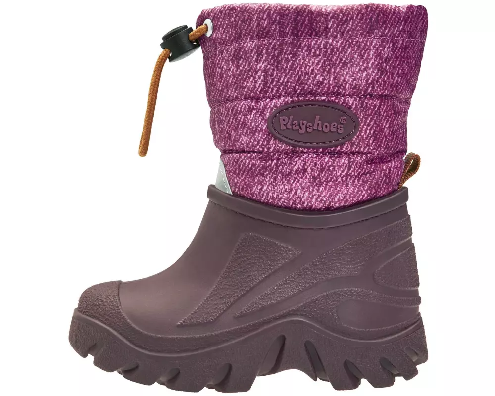 Playshoes Winter-Bootie meliert Gr. 28/29, Violett