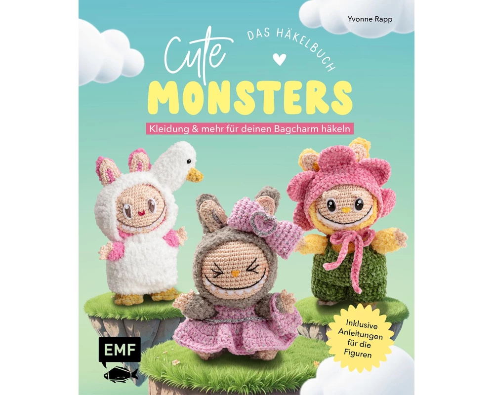 Cute Monsters – Das Häkelbuch für Labubu-Fans – inklusive Anleitungen für die Figuren!