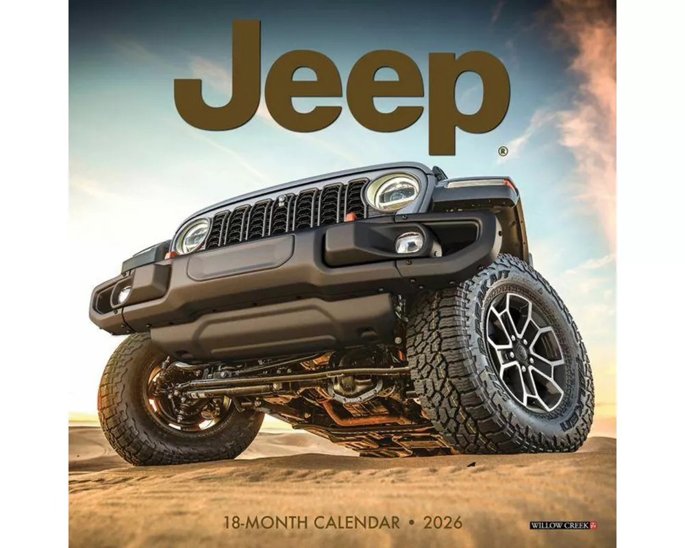 Jeep 2026 Mini Wall Calendar