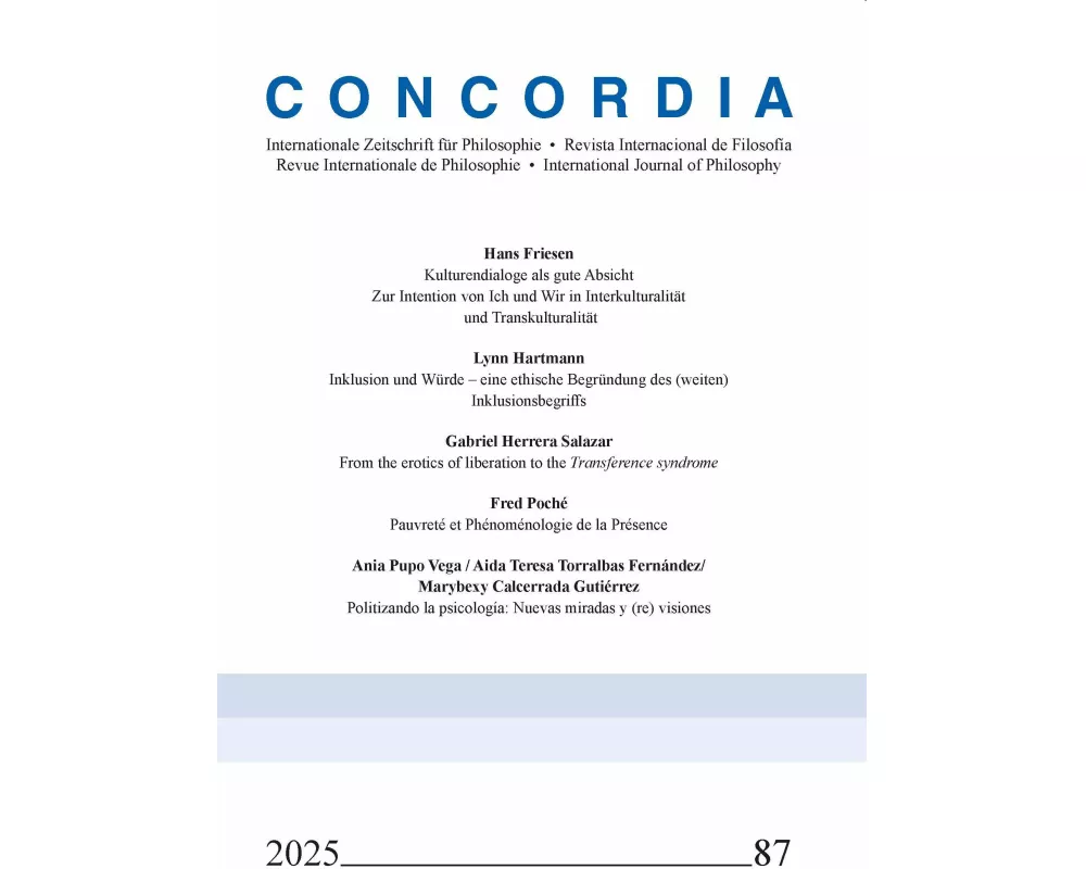 Concordia - Internationale Zeitschrift für Philosophie 87