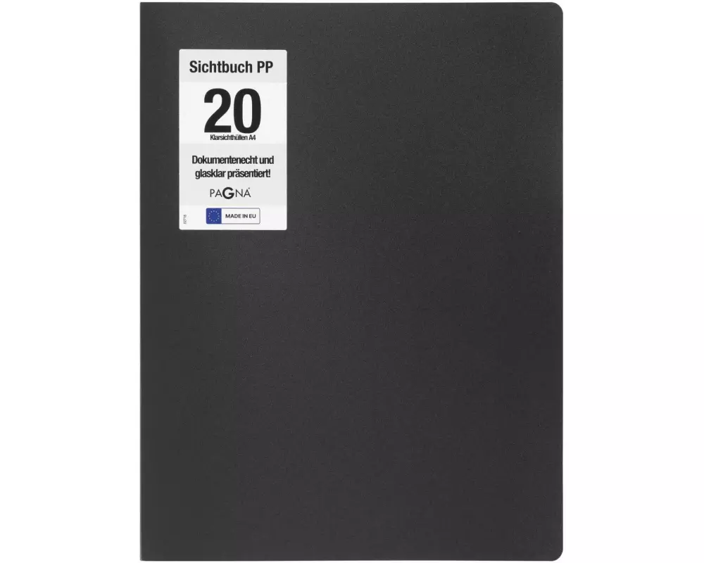 Pagna Sichtbuch Office A4 Schwarz