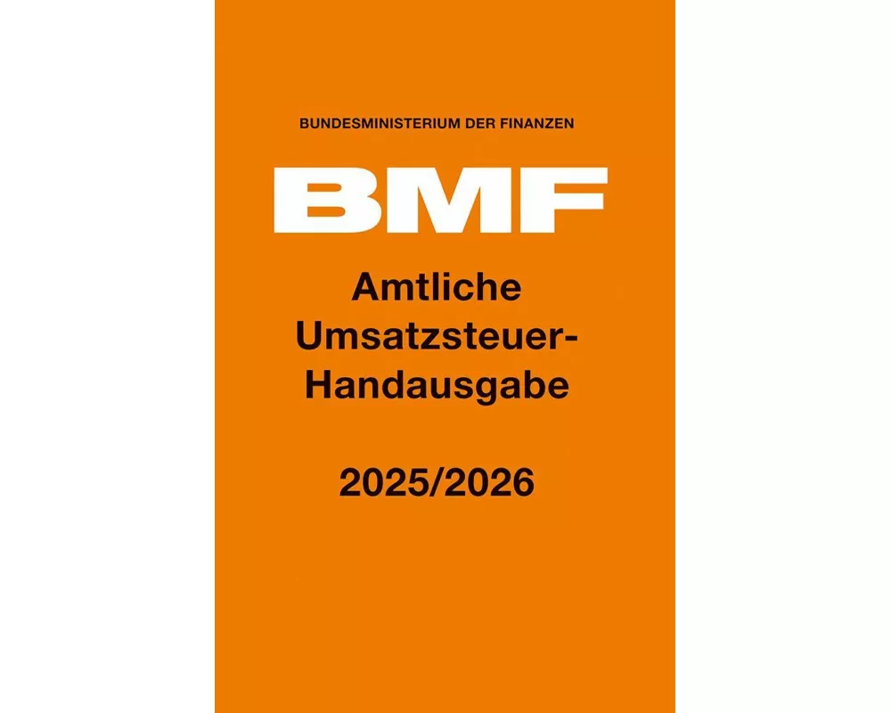 Amtliche Umsatzsteuer-Handausgabe 2025/2026