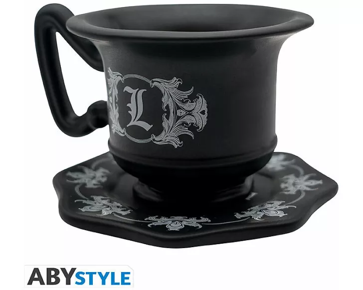 DEATH NOTE - Mug 3D with Saucer - L's Cup