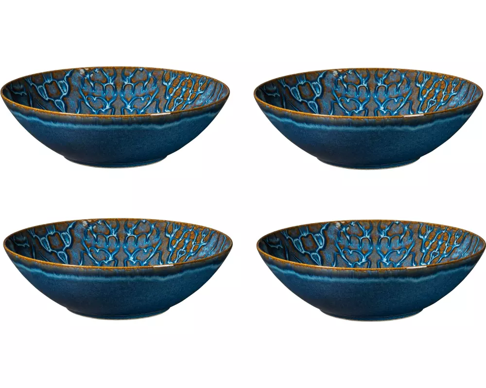 Mäser Schüssel Tiles 24 cm, 4 Stück, Blau