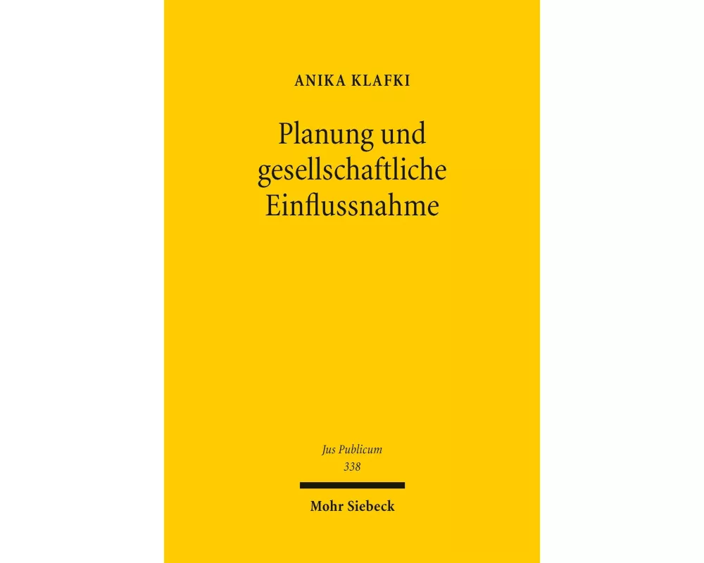 Planung und gesellschaftliche Einflussnahme
