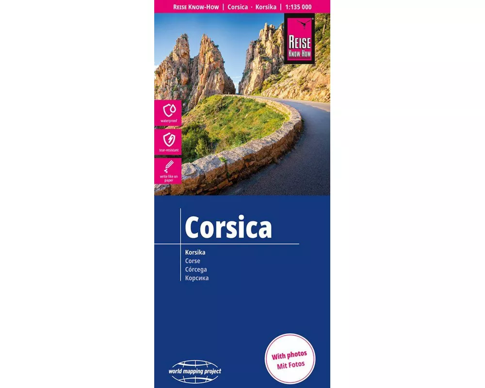 Reise Know-How Landkarte Korsika | Corsica (1:135.000)