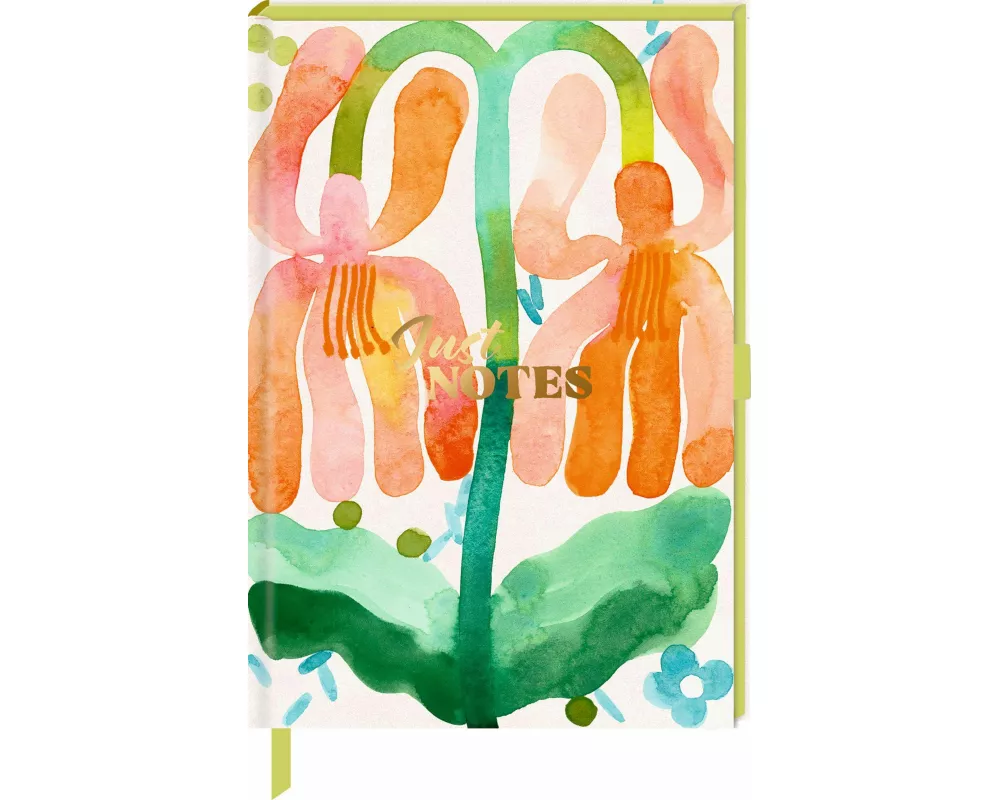 Notizbuch DIN A5 – Just Notes (Orange Flower)